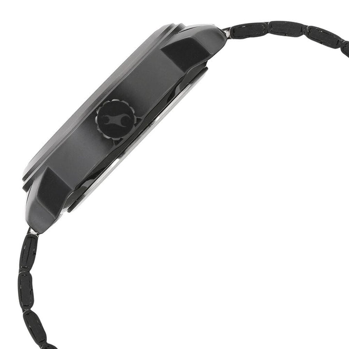 Fastrack Quartz Analog Black Dial Stainless Steel Strap Watch for Guys NS3147KM01