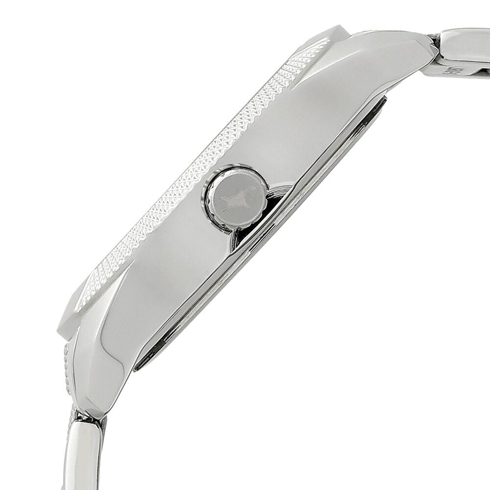 Fastrack Denim Quartz Analog Black Dial Stainless Steel Strap Watch for Guys NP3187SM01