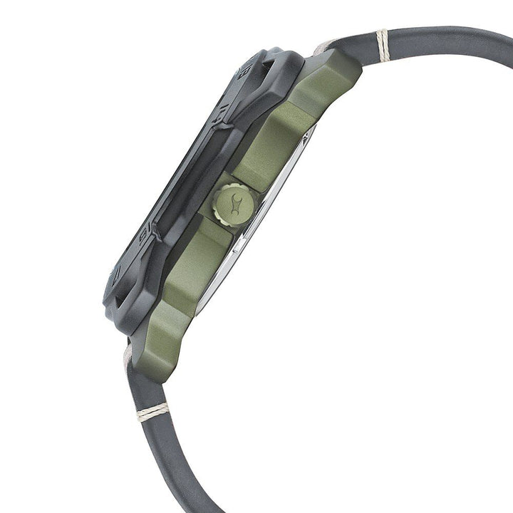 Fastrack All Nighters Quartz Analog Grey Dial Leather Strap Watch for Guys NR3192AL01