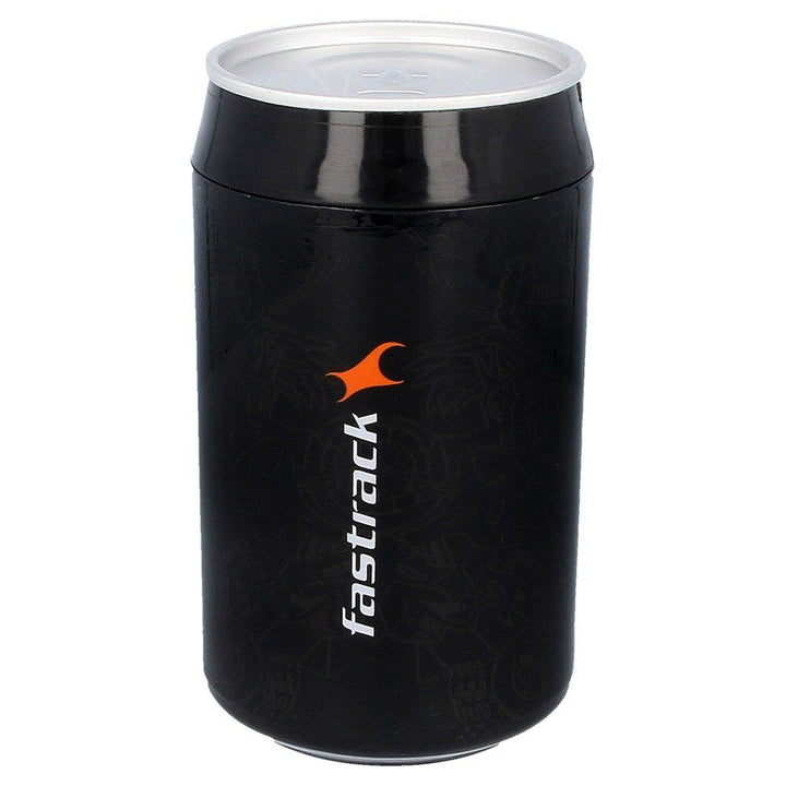 Fastrack Road Trip Quartz Analog Black Dial Stainless Steel Strap Watch for Guys NS3199NM03