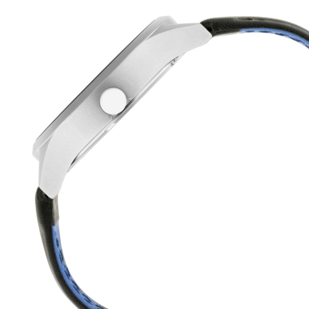 Fastrack Titanium Quartz Analog with Date Black Dial Leather Strap Watch for Guys NN3205TL02