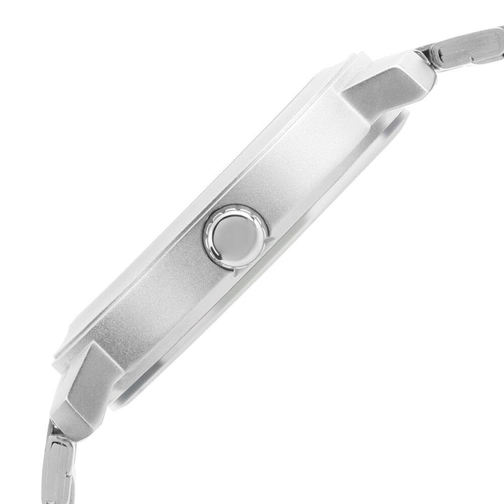 Fastrack Quartz Analog Silver Dial Stainless Steel Strap Watch for Guys NS3222SM01