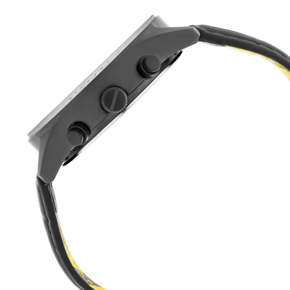 Fastrack Fastfit Quartz Analog with Day and Date Black Dial Leather Strap Watch for Guys NS3224NL01