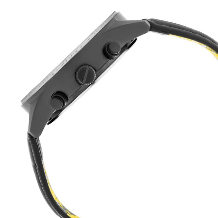 Fastrack Fastfit Quartz Analog with Day and Date Black Dial Leather Strap Watch for Guys NS3224NL01