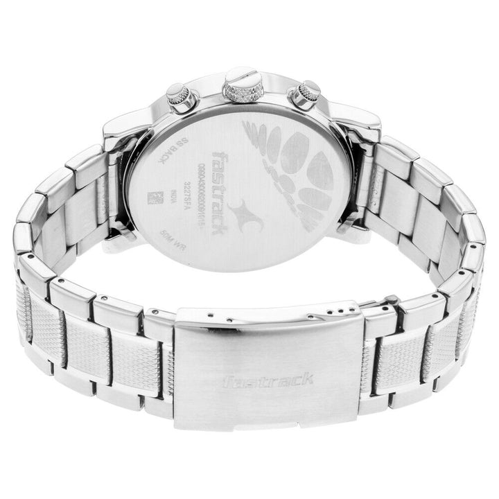 Fastrack Fastfit Quartz Multifunction Grey Dial Stainless Steel Strap Watch for Guys NS3227SM01