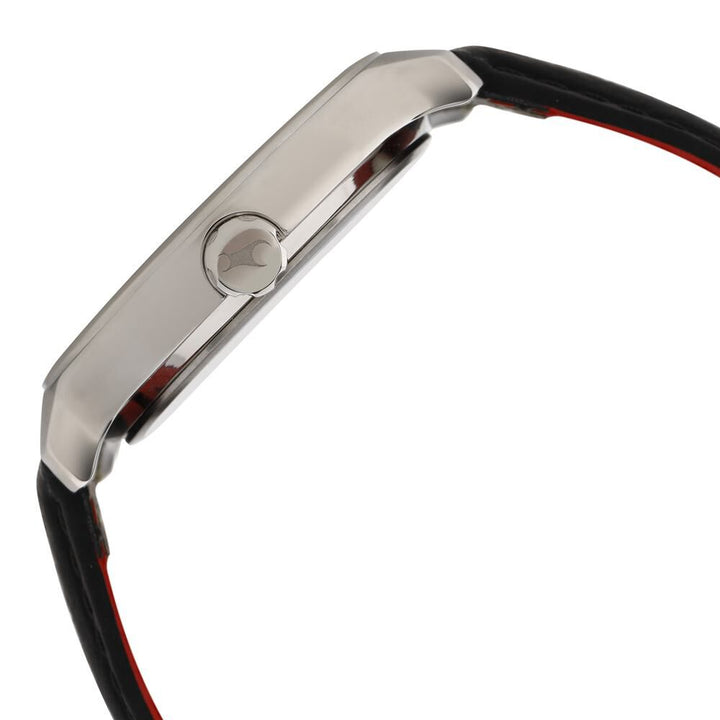 Fastrack Sunburn Quartz Analog Blue Dial Leather Strap Watch for Guys NP3234SL01