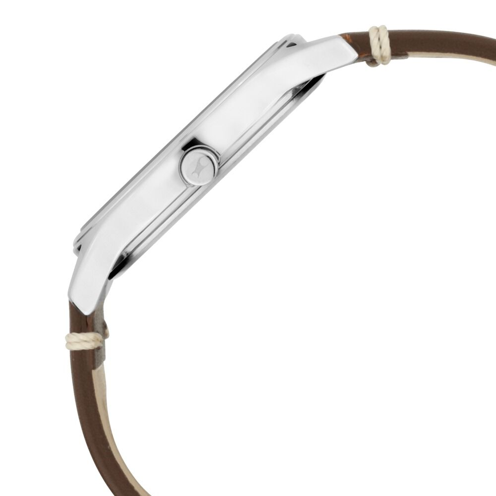 Fastrack Tripster Quartz Analog Bicolour Dial Leather Strap Watch for Guys NR3237SL03