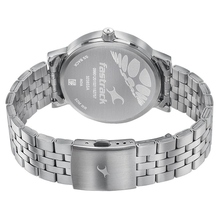 Fastrack Dial It Up Quartz Multifunction Silver Dial Stainless Steel Strap Watch for Guys NR3238SM01