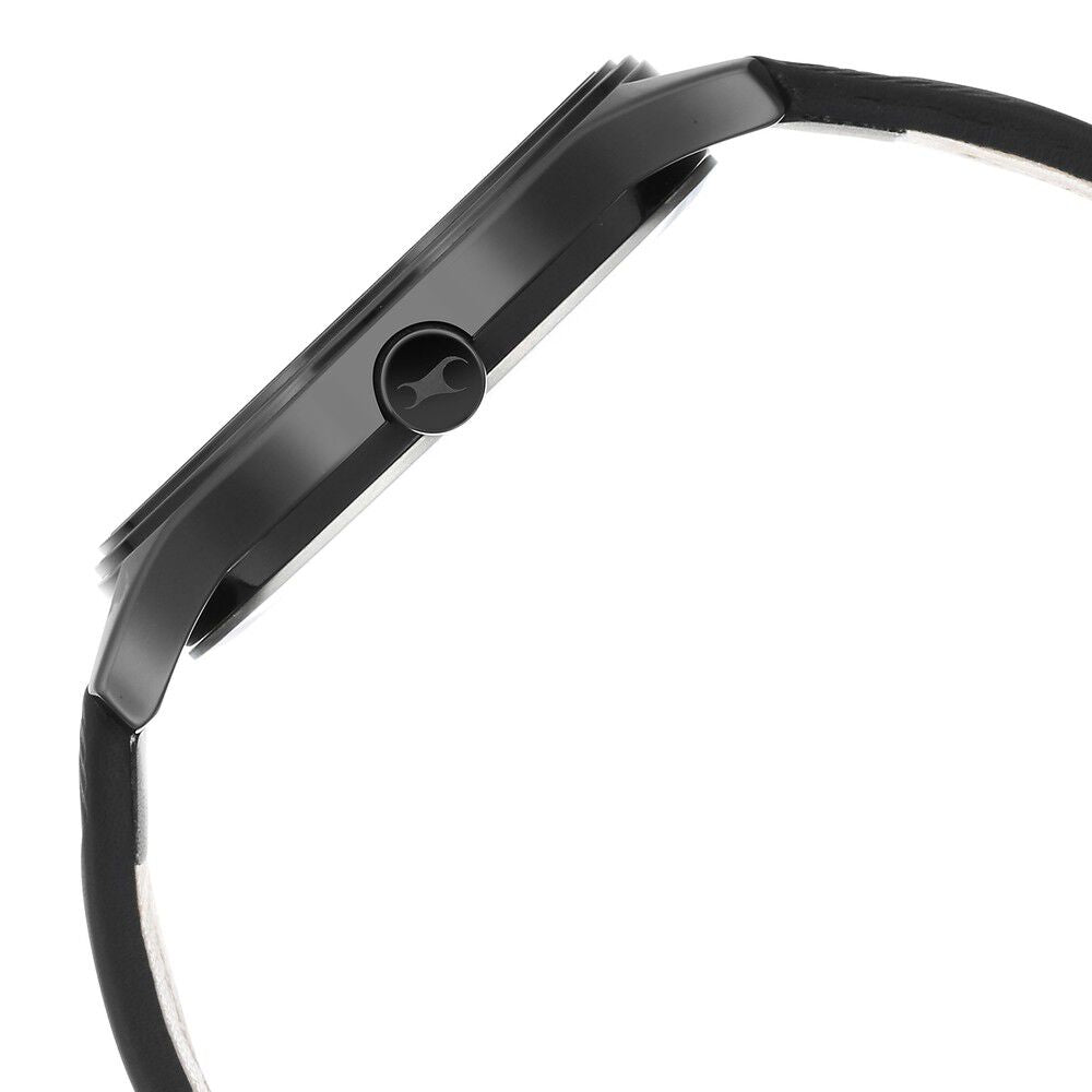 Fastrack Style Up Black Dial Leather Strap Watch for Guys NR3247NL01