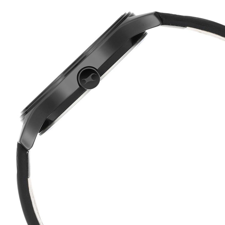 Fastrack Style Up Black Dial Leather Strap Watch for Guys NR3247NL01