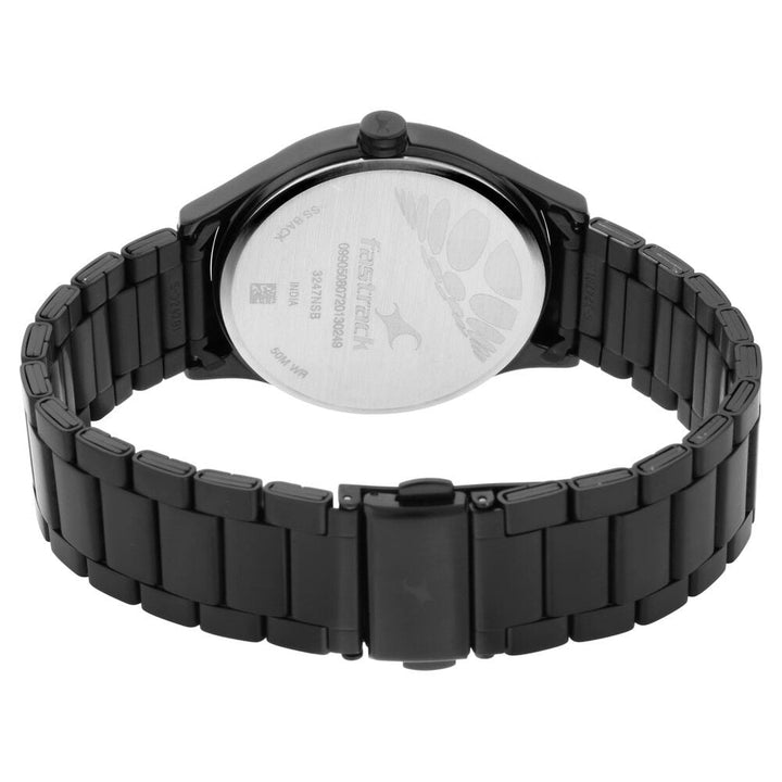 Fastrack Bare Basics Quartz Analog Grey Dial Stainless Steel Strap Watch for Guys NS3247NM02