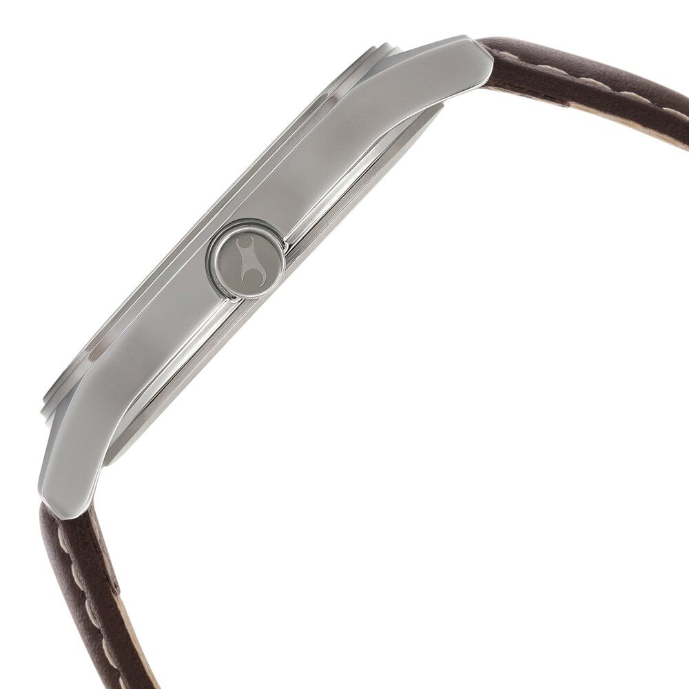 Fastrack Bare Basics Quartz Analog Brown Dial Leather Strap Watch for Guys NS3247SL01