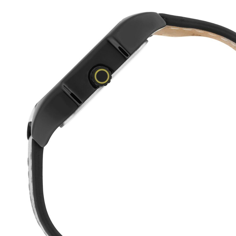 Fastrack Gamify Quartz Analog with Day and Date Black Dial Leather Strap Watch for Guys NS3249NL01