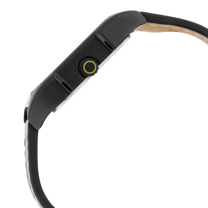 Fastrack Gamify Quartz Analog with Day and Date Black Dial Leather Strap Watch for Guys NS3249NL01