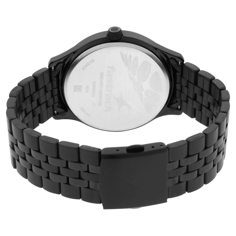 Fastrack Gamify Quartz Analog Grey Dial Metal Strap Watch for Guys NR3250NM01