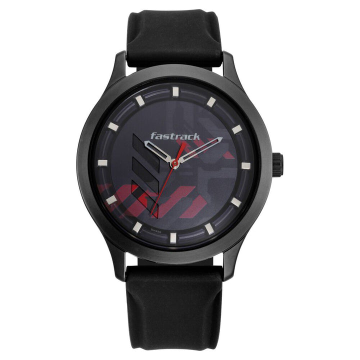 Fastrack Gamify Quartz Analog Grey Dial Silicone Strap Watch for Guys NS3250NP01