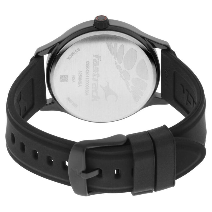 Fastrack Gamify Quartz Analog Grey Dial Silicone Strap Watch for Guys NS3250NP01
