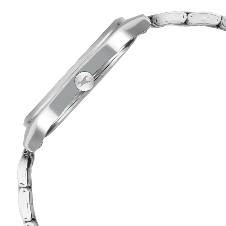 Fastrack Stunners Quartz Analog Blue Dial Metal Strap Watch for Guys NR3255SM01