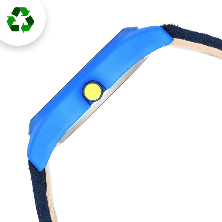 Fastrack Revibe Quartz Multifunction Blue Dial Fabric Strap Watch for Guys 3256PF01