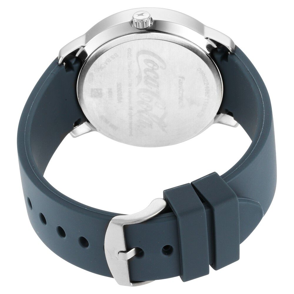 Fastrack Coca Cola Edition By Fastrack Quartz Analog Black Dial Plastic Strap Watch for Guys 3260SP01