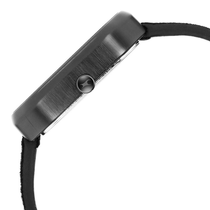 Fastrack After Dark Black Dial Leather Strap Watch for Guys NS3272NL01