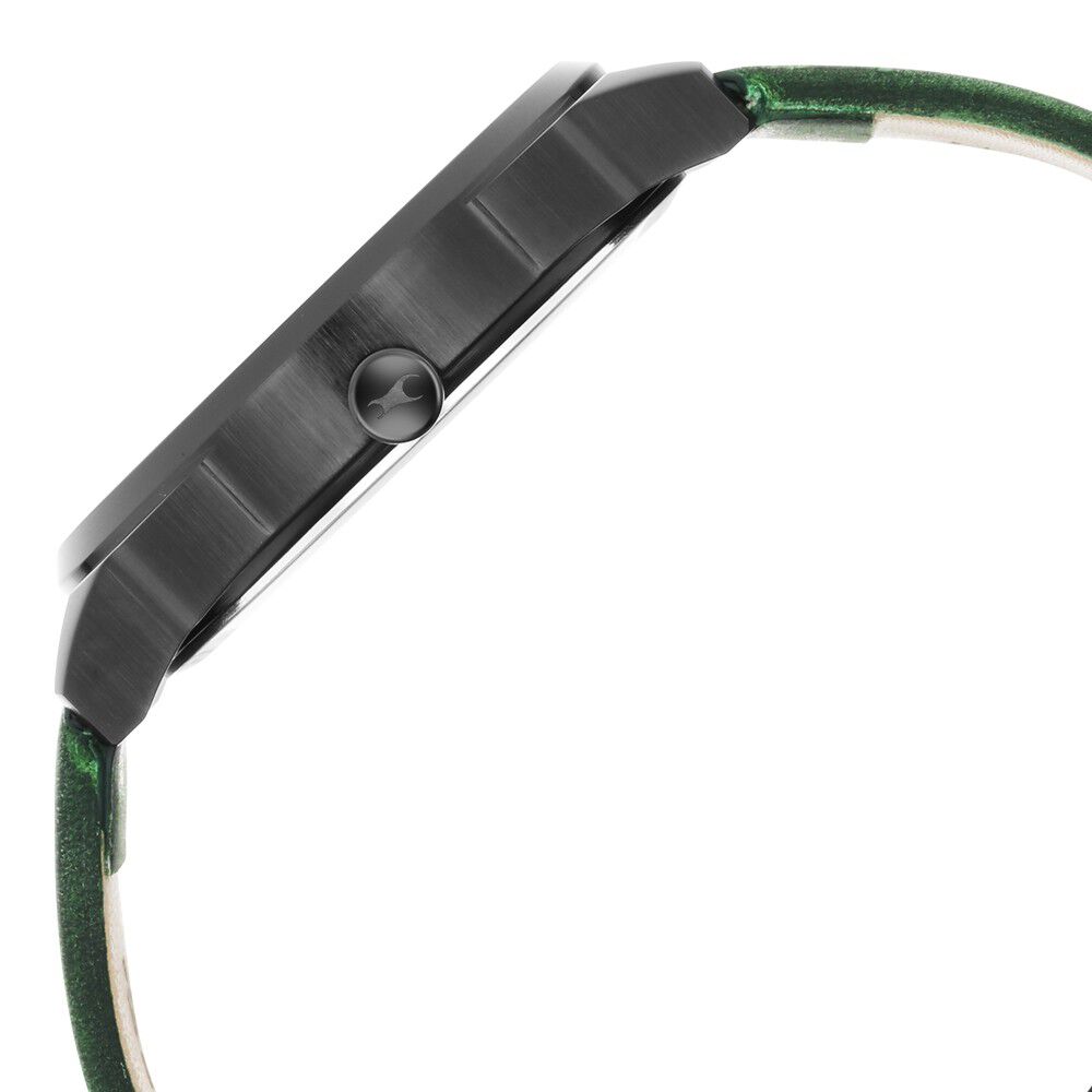 Fastrack After Dark Black Dial Leather Strap Watch for Guys NS3273NL01