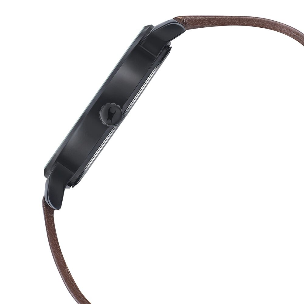 Fastrack Style Up Silver Dial Leather Strap Watch for Guys NS3278NL01