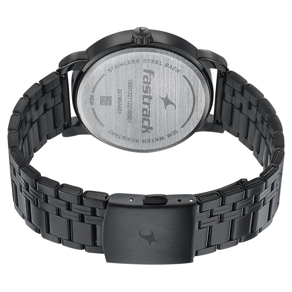Fastrack Style Up Grey Dial Stainless Steel Strap Watch for Guys 3278NM01