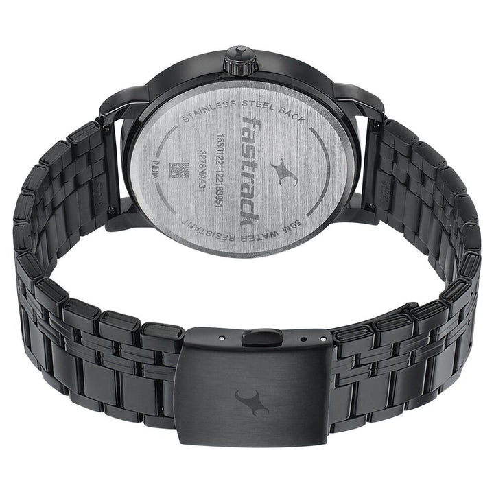 Fastrack Style Up Grey Dial Stainless Steel Strap Watch for Guys 3278NM01