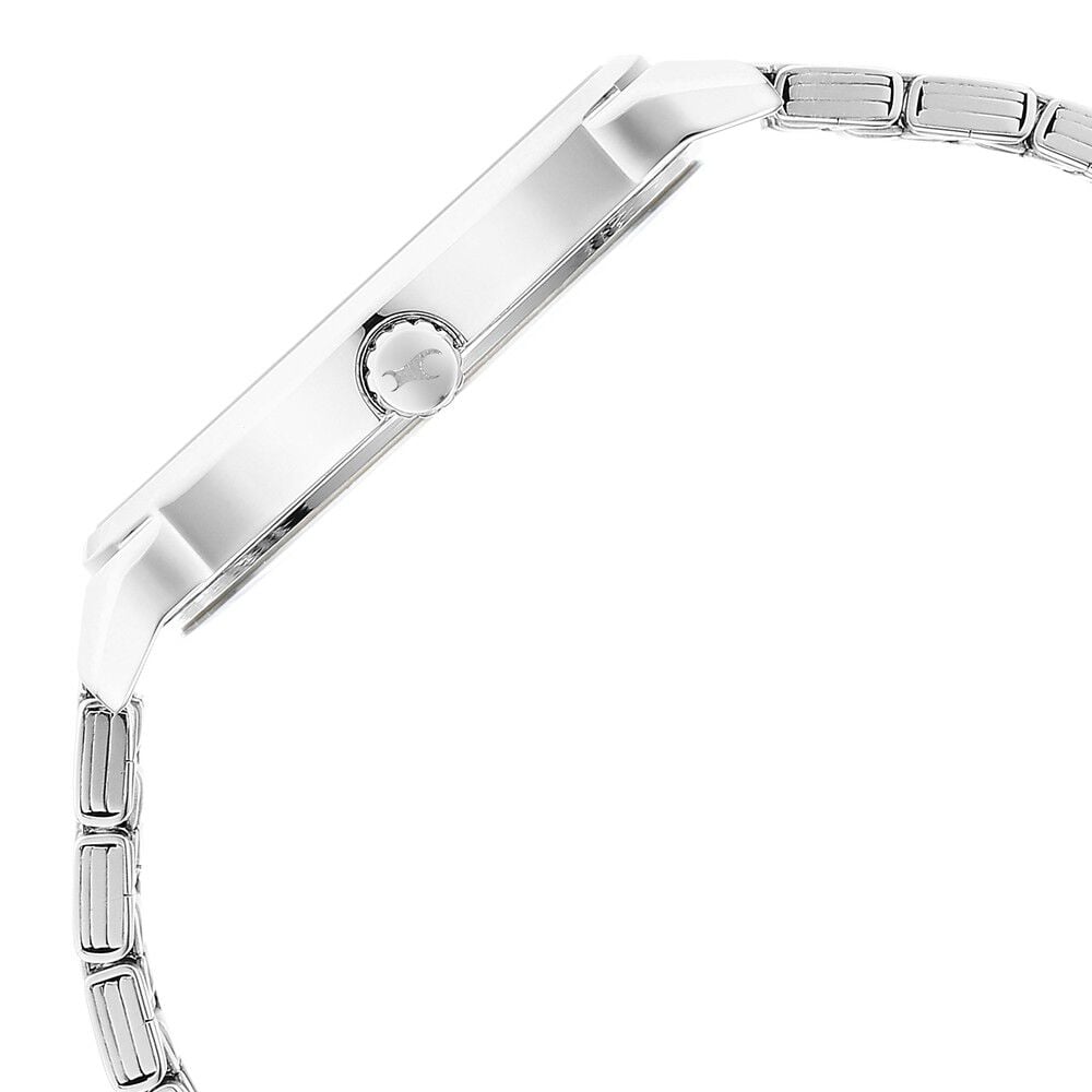 Fastrack Stunners Quartz Analog Green Dial Metal Strap Watch for Guys NS3278SM01