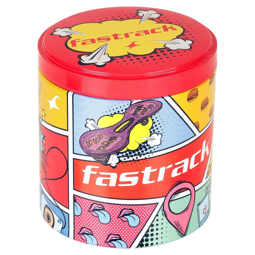 Fatrack Exuberant Black Dial Stainless Steel Strap Watch for Guys NS3279NM01