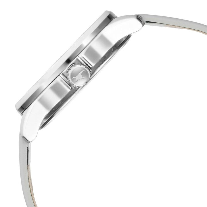 Fastrack Exuberant Quartz Analog White Dial Leather Strap Watch for Guys 3283SL01