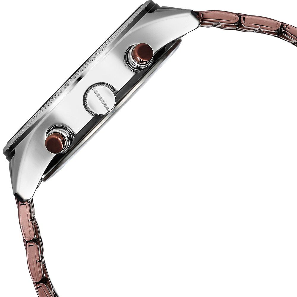 Fastrack Thor Quartz Multifunction Red Dial Metal Strap Watch for Guys NS3286KM01