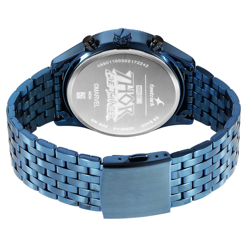 Fastrack Thor Quartz Multifunction Grey Dial Metal Strap Watch for Guys NS3286KM03