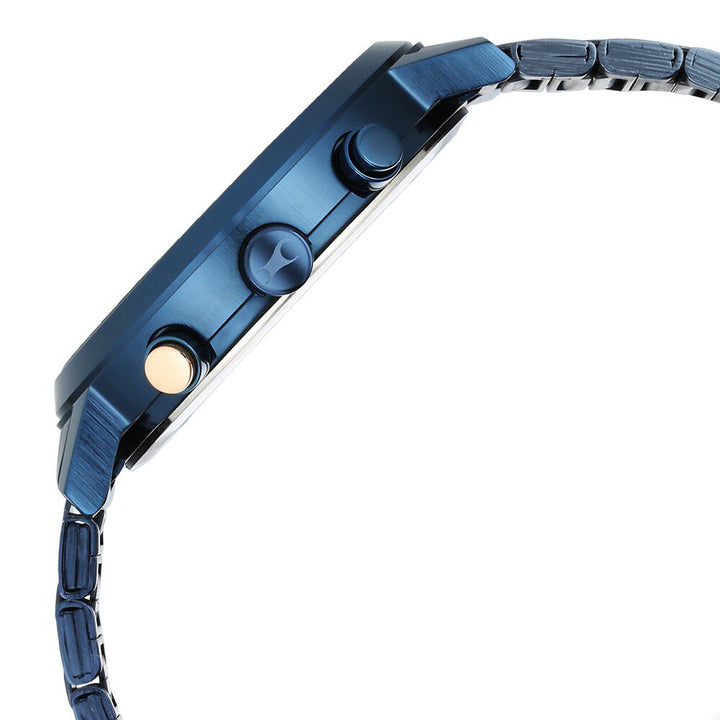 Fastrack Tick Tock Quartz Analog Blue Dial With Blue Stainless steel Strap Watch for Guys 3287KM08