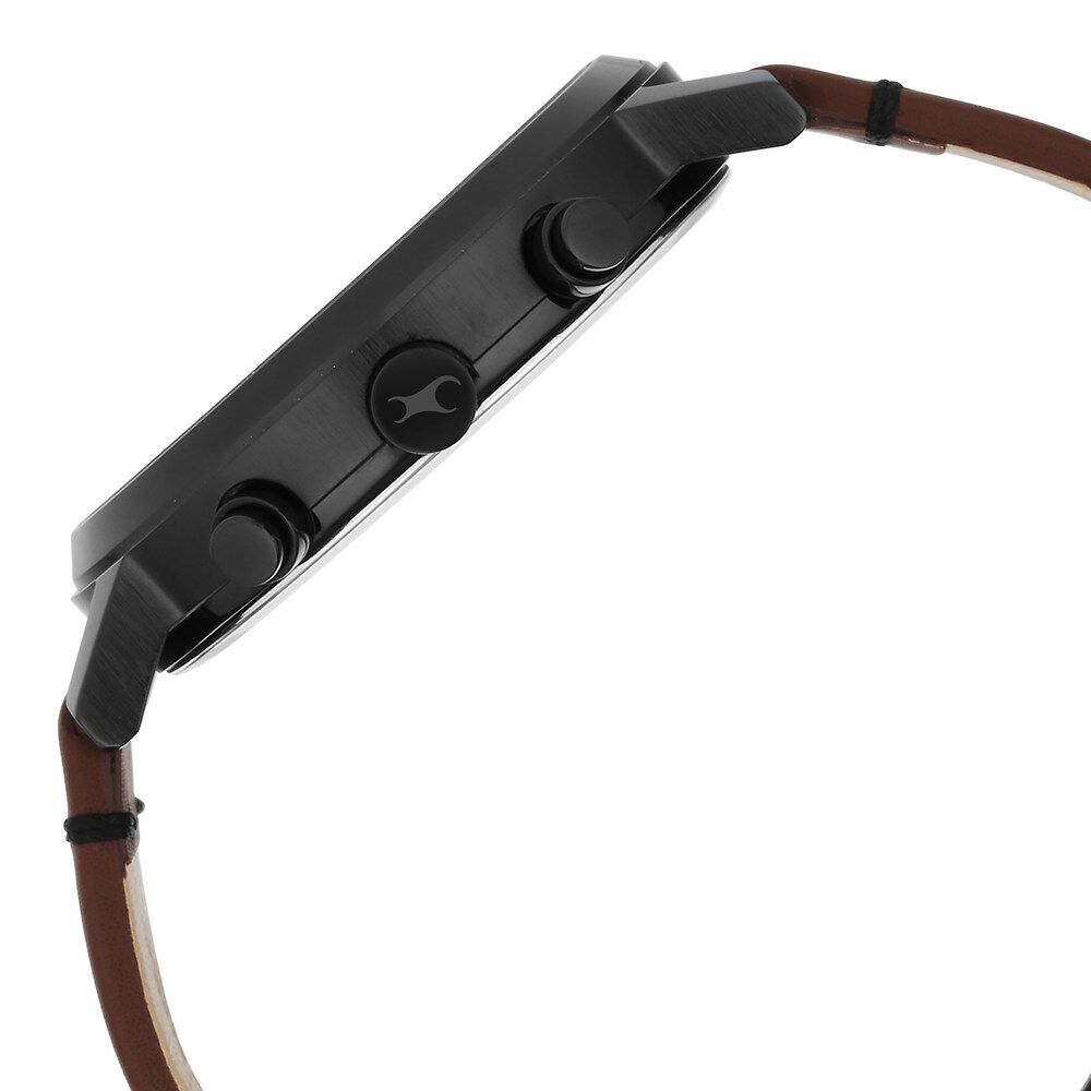 Fastrack Tick Tock Black Dial Watch for Guys 3287NL01