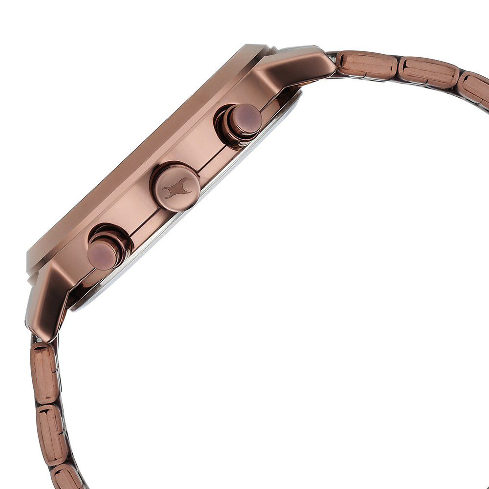 Fastrack Tick Tock Brown Dial Watch for Guys NS3287QM03