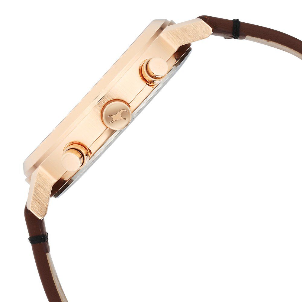 Fastrack Tick Tock White Dial Watch for Guys NS3287WL01