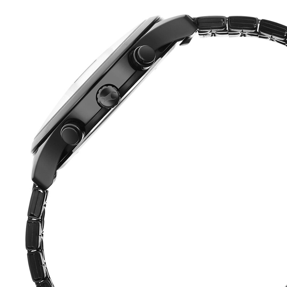 Fastrack Opulence Quartz Multifunction Multicoloured Dial Stainless Steel Strap Watch for Guys NS3288NM01