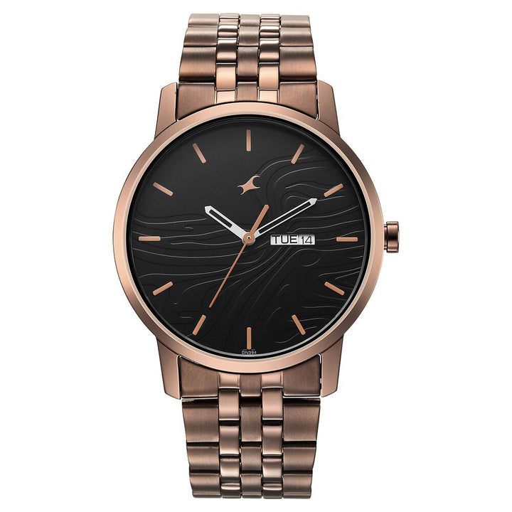 Fastrack Urban Camo Black Dial Watch for Guys NS3295QM01