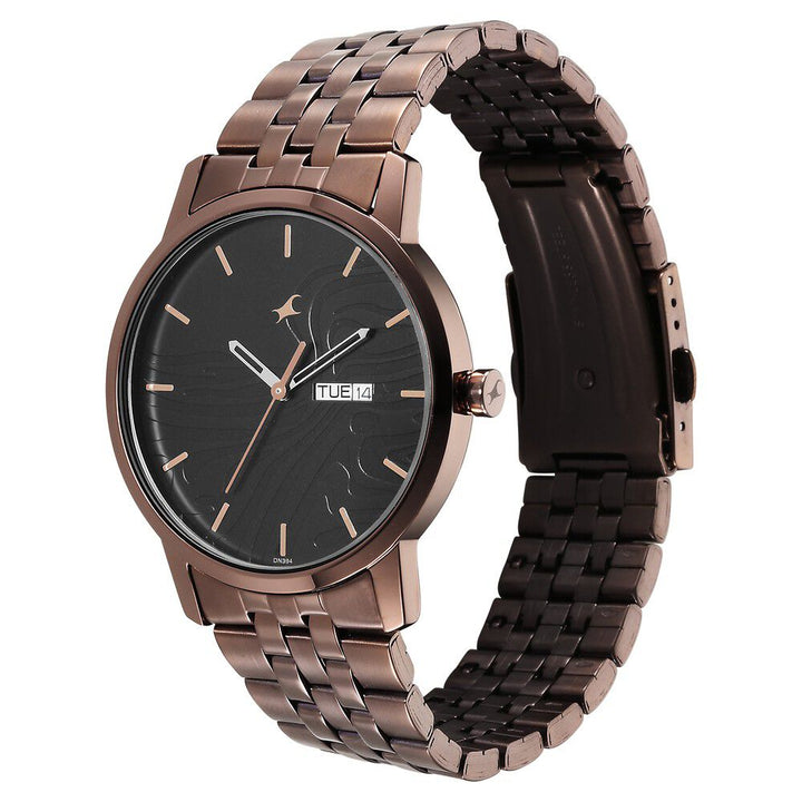 Fastrack Urban Camo Black Dial Watch for Guys NS3295QM01