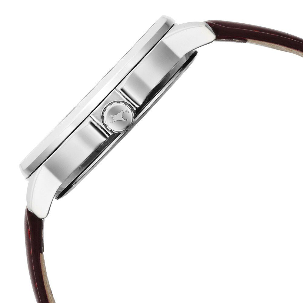 Fastrack Exuberant Quartz Multifunction Blue Dial Leather Strap Watch for Guys 3303SL01