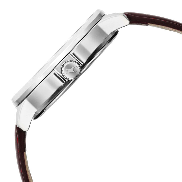 Fastrack Exuberant Quartz Multifunction Blue Dial Leather Strap Watch for Guys 3303SL01