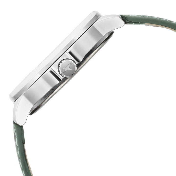 Fastrack Exuberant Quartz Multifunction White Dial Leather Strap Watch for Guys 3303SL02