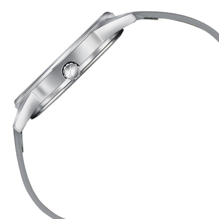 Fastrack Stunners Quartz Analog Grey Dial Leather Strap Watch for Guys 3305SL02