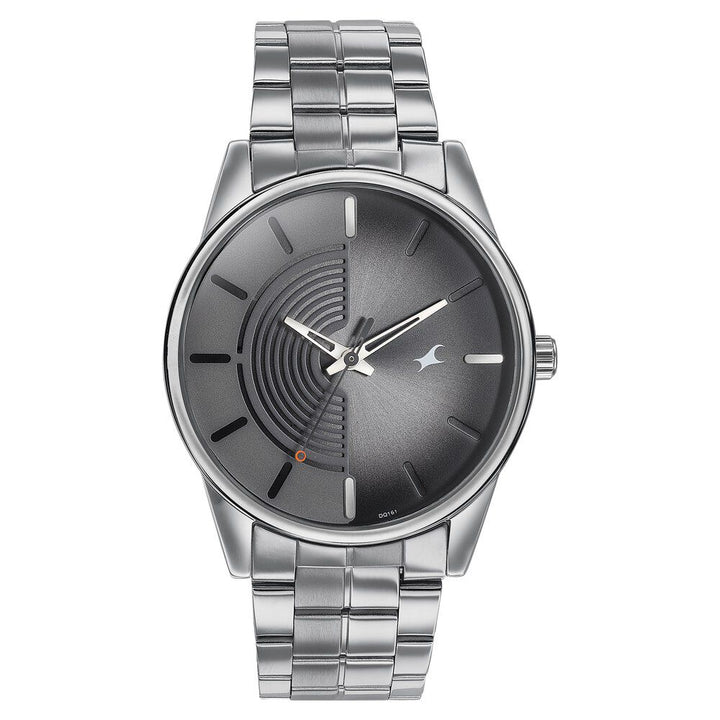Fastrack Stunners Quartz Analog Grey Dial Stainless Steel Strap Watch for Guys 3305SM02
