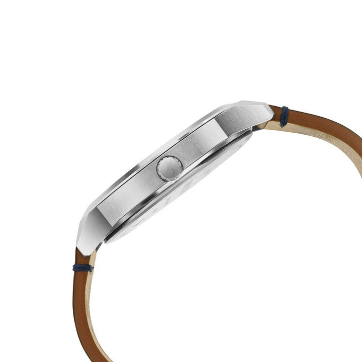 Fastrack Stunners Quartz Analog Blue dial Leather Strap Watch for Guys 3308SL01