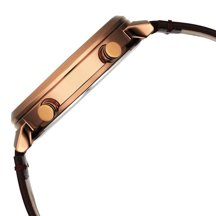 Fastrack Gambit Micromotor Green Dial Brown Leather Strap Analog Watch for Guys 3309QL01