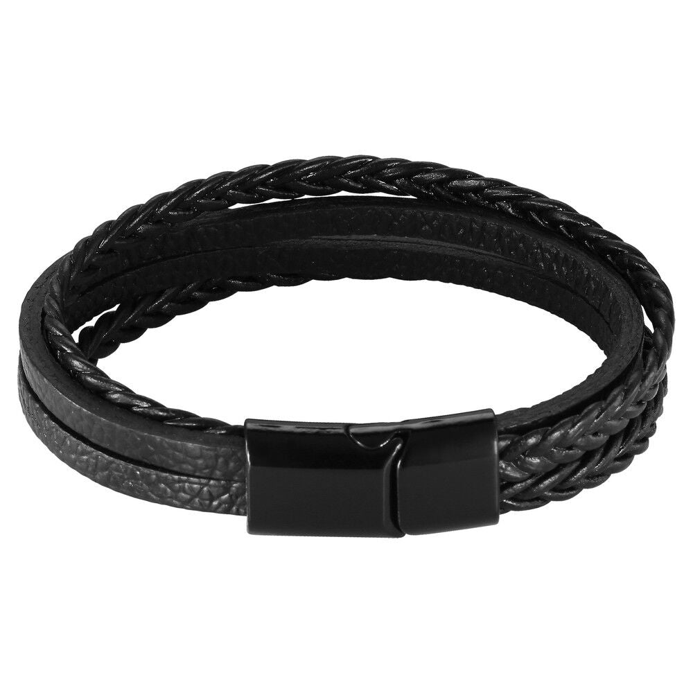 Fastrack Pulse Quartz Analog Black Dial With Tan Leather Strap Watch for Guys 3314NL01F