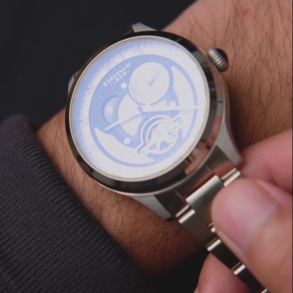 Earnshaw Baron Day Night Open Heart Automatic Irish Cream